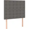 Image de vidaXL TÃªtes de lit 2 pcs Gris 80x5x78/88 cm Similicuir