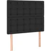 Image de vidaXL TÃªtes de lit 2 pcs Noir 90x5x78/88 cm Similicuir
