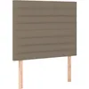 Image de vidaXL TÃªtes de lit 2 pcs Taupe 90x5x78/88 cm Tissu