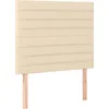 Image de vidaXL TÃªtes de lit 2 pcs CrÃ¨me 90x5x78/88 cm Tissu