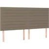 Image de vidaXL TÃªtes de lit 4 pcs Taupe 100x5x78/88 cm Tissu