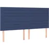 Image de vidaXL TÃªtes de lit 4 pcs Bleu 100x5x78/88 cm Tissu