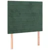 Image de vidaXL TÃªtes de lit 2 pcs Vert foncÃ© 80x5x78/88 cm Velours