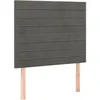 Image de vidaXL TÃªtes de lit 2 pcs Gris foncÃ© 90x5x78/88 cm Velours