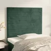 Image de vidaXL TÃªtes de lit 2 pcs Vert foncÃ© 90x5x78/88 cm Velours