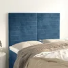 Image de vidaXL TÃªtes de lit 4 pcs Bleu foncÃ© 72x5x78/88 cm Velours