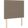 Image de vidaXL TÃªtes de lit 2 pcs Taupe 80x5x78/88 cm Tissu