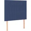 Image de vidaXL TÃªtes de lit 2 pcs Bleu 80x5x78/88 cm Tissu