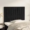 Image de vidaXL TÃªtes de lit 2 pcs Noir 80x5x78/88 cm Velours