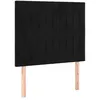 Image de vidaXL TÃªtes de lit 2 pcs Noir 90x5x78/88 cm Velours