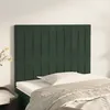 Image de vidaXL TÃªtes de lit 2 pcs Vert foncÃ© 90x5x78/88 cm Velours