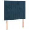 Image de vidaXL TÃªtes de lit 2 pcs Bleu foncÃ© 100x5x78/88 cm Velours