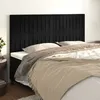 Image de vidaXL TÃªtes de lit 4 pcs Noir 90x5x78/88 cm Velours