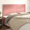 Image de vidaXL TÃªtes de lit 4 pcs Rose 90x5x78/88 cm Velours