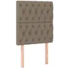 Image de vidaXL TÃªtes de lit 2 pcs Taupe 80x7x78/88 cm Tissu