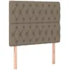 Image de vidaXL TÃªtes de lit 2 pcs Taupe 90x7x78/88 cm Tissu