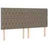 Image de vidaXL TÃªtes de lit 4 pcs Taupe 100x7x78/88 cm Tissu
