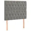 Image de vidaXL TÃªtes de lit 2 pcs Gris clair 90x7x78/88 cm Velours