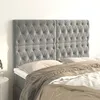 Image de vidaXL TÃªtes de lit 4 pcs Gris clair 80x7x78/88 cm Velours