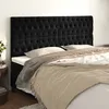 Image de vidaXL TÃªtes de lit 4 pcs Noir 100x7x78/88 cm Velours