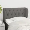 Image de vidaXL TÃªtes de lit 2 pcs Taupe 100x5x78/88 cm Tissu