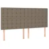Image de vidaXL TÃªtes de lit 4 pcs Taupe 100x5x78/88 cm Tissu