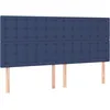 Image de vidaXL TÃªtes de lit 4 pcs Bleu 100x5x78/88 cm Tissu