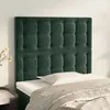 Image de vidaXL TÃªtes de lit 2 pcs Vert foncÃ© 90x5x78/88 cm Velours