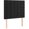 Image de vidaXL TÃªtes de lit 2 pcs Noir 100x5x78/88 cm Velours