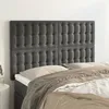 Image de vidaXL TÃªtes de lit 4 pcs Gris foncÃ© 72x5x78/88 cm Velours