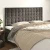 Image de vidaXL TÃªtes de lit 4 pcs Gris foncÃ© 90x5x78/88 cm Velours