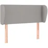Image de vidaXL TÃªte de lit avec oreilles Gris clair 83x23x78/88 cm Tissu