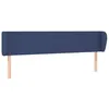 Image de vidaXL TÃªte de lit avec oreilles Bleu 203x23x78/88 cm Tissu