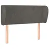 Image de vidaXL TÃªte de lit avec oreilles Gris foncÃ© 83x23x78/88 cm Velours