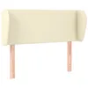 Image de vidaXL T?te de lit avec oreilles Cr?me 83x23x78/88 cm Similicuir