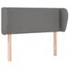 Image de vidaXL TÃªte de lit avec oreilles Gris foncÃ© 93x23x78/88 cm Tissu