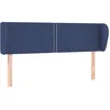Image de vidaXL TÃªte de lit avec oreilles Bleu 147x23x78/88 cm Tissu