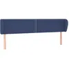 Image de vidaXL TÃªte de lit avec oreilles Bleu 203x23x78/88 cm Tissu