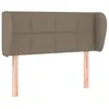 Image de vidaXL TÃªte de lit avec oreilles Taupe 83x23x78/88 cm Tissu