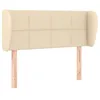 Image de vidaXL TÃªte de lit avec oreilles CrÃ¨me 93x23x78/88 cm Tissu