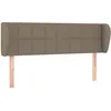 Image de vidaXL TÃªte de lit avec oreilles Taupe 147x23x78/88 cm Tissu