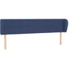 Image de vidaXL TÃªte de lit avec oreilles Bleu 163x23x78/88 cm Tissu