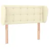 Image de vidaXL TÃªte de lit avec oreilles CrÃ¨me 93x23x78/88 cm Similicuir
