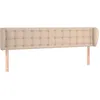 Image de Vidaxl TÃªte De Lit Avec Oreilles Cappuccino 203x23x78/88 Cm Similicuir