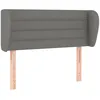 Image de vidaXL TÃªte de lit avec oreilles Gris foncÃ© 93x23x78/88 cm Tissu