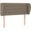 Image de vidaXL TÃªte de lit avec oreilles Taupe 93x23x78/88 cm Tissu