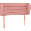 Image de vidaXL TÃªte de lit avec oreilles Rose 93x23x78/88 cm Velours