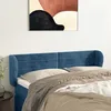 Image de vidaXL TÃªte de lit avec oreilles Bleu foncÃ© 147x23x78/88 cm Velours