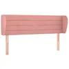 Image de vidaXL TÃªte de lit avec oreilles Rose 147x23x78/88 cm Velours
