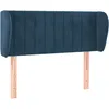 Image de vidaXL TÃªte de lit avec oreilles Bleu foncÃ© 83x23x78/88 cm Velours